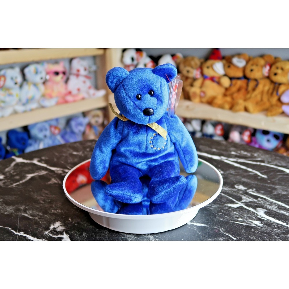 TY Beanie Baby - Unity The Euro Bear | Tush Tag Wear | Vintage | Rare